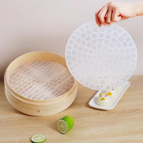 Kitchen Non-stick Dehydrator Sheets Silicone Steamer Basket Mat