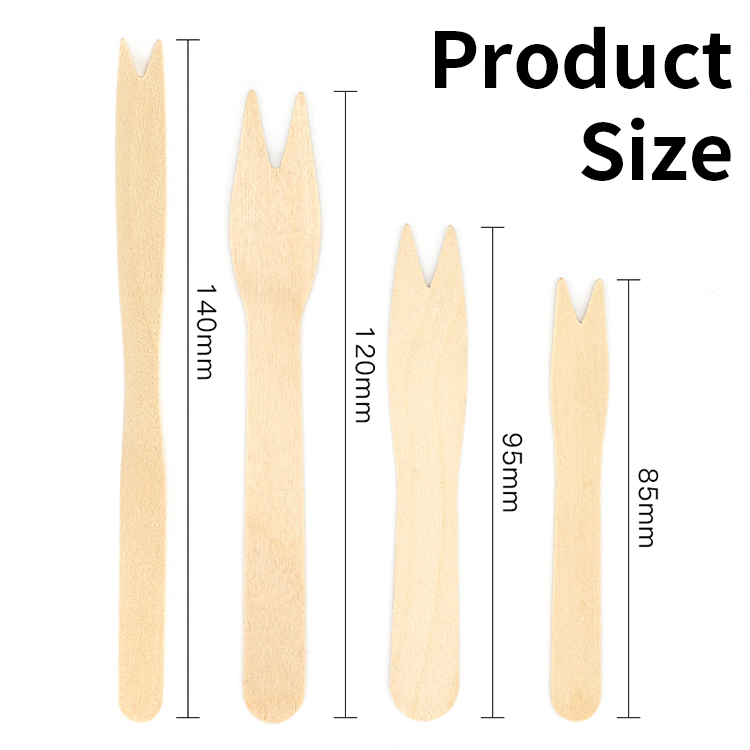 Disposable Birch Wooden chip fork