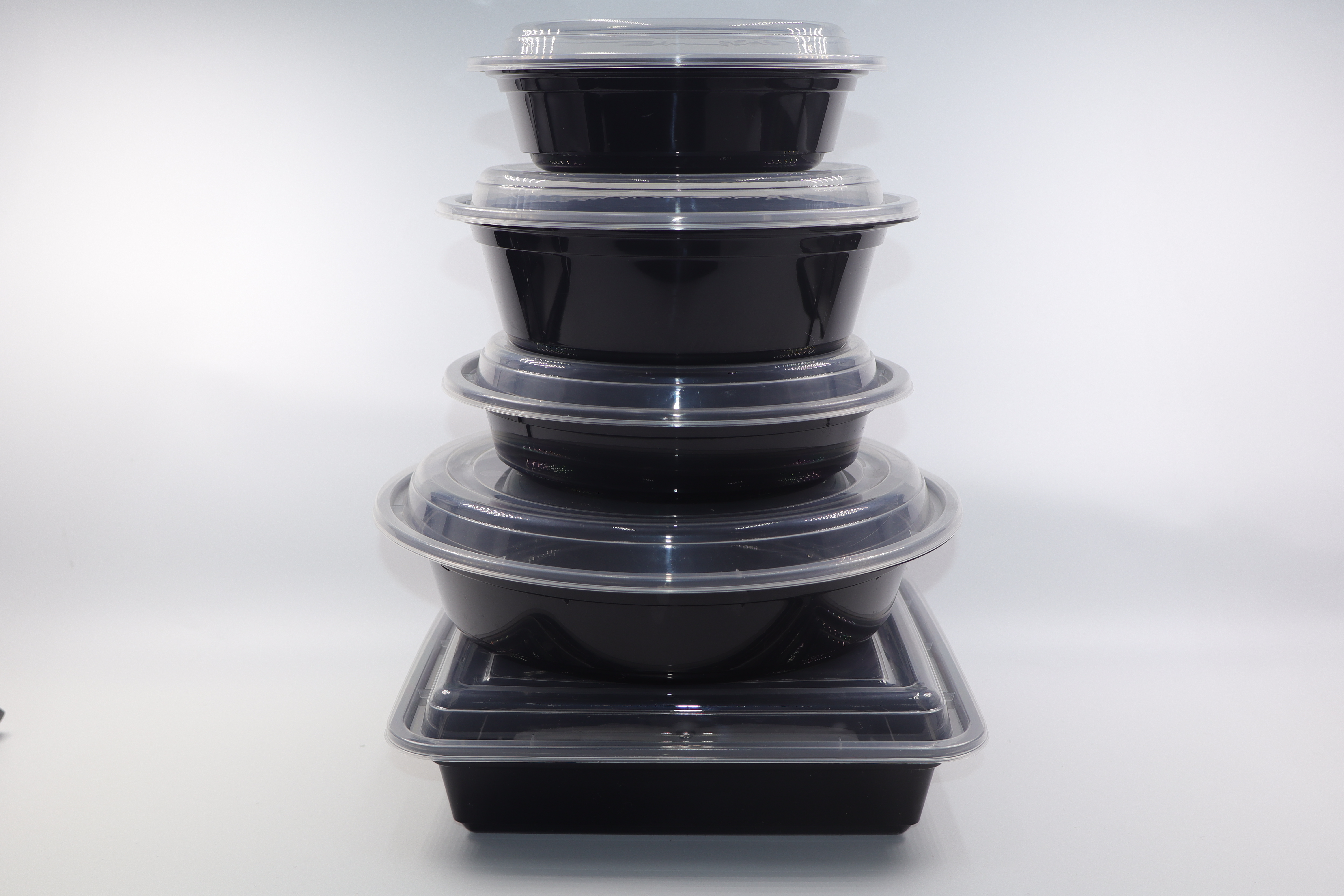 Black Round Food Storage Container